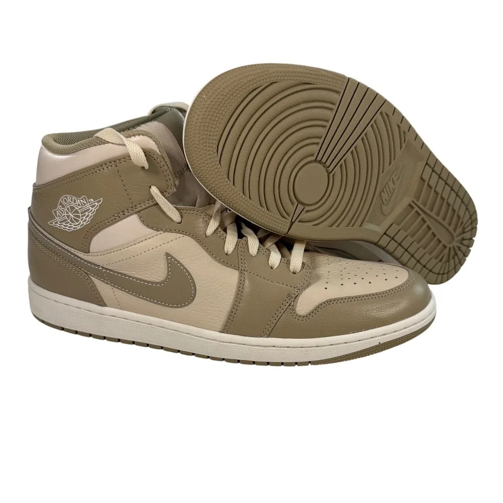 Nike Air Jordan 1 Mid Legend Light Brown Tan HF4830-203 Mens 13 Basketball Shoes